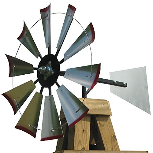 30-inch Windmill Head w/Plain Tail & Instructions to Build an 8-Foot Tall Windmill