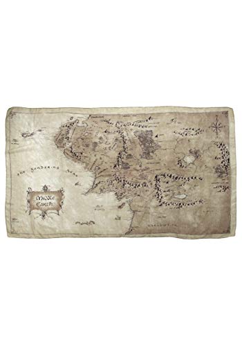elope Lord of the Rings Middle Earth Map Lightweight Scarf Standard