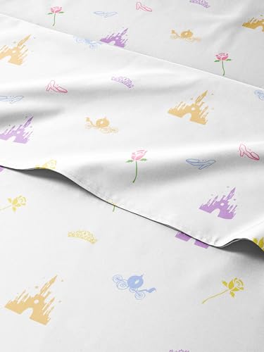 Kids Princess Twin 3 Piece Sheet Set - Boys, Girls, Teens, Toddler - Easy Fit Deep Pockets - Breathable, Hotel Quality Bedding Sheets - Machine Washable - Wrinkle Free - Cute, Cozy, Soft - CGK Linens