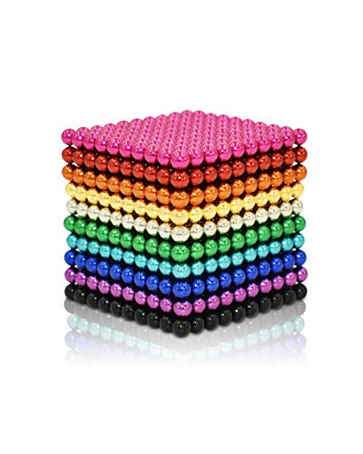 Magnetic Balls (1000pcs) Original Creative 3D Fidget Building Desk Toy for Stress Relief, Upgraded Magnet Beads Putty Toy Slime