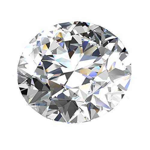 TOPGRILLZ Moissanite D Colorless Simulated Diamond Brilliant Round Cut VVS Loose Gemstones for Jewelry Making, 0.1CT-4CT Certificate of Authenticity (1.5)