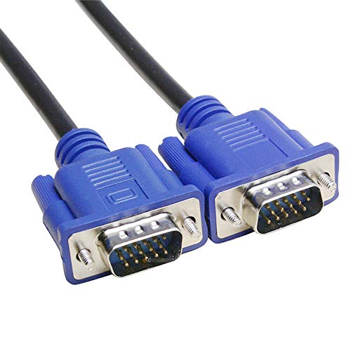 EKYLIN VGA to VGA Video Cable 1.5m / 5ft for Computer PC Laptop to Monitor Screen Projector with VGA Plug Port