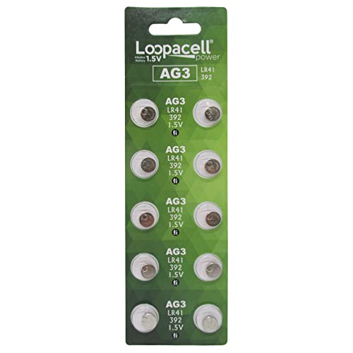 AG3 LR41 Batteries (20 Pack) - AG3 392 384 192 Battery - 1.5V Alkaline Button Coin Cell Batteries