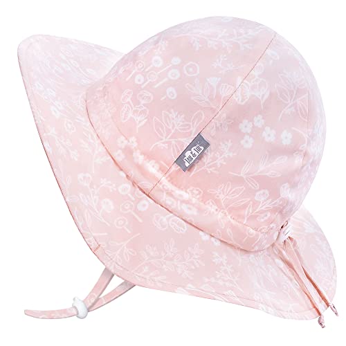 JAN & JUL Baby Sun-Hat for Toddler Girls 50+ UPF Protection (M: 6-24 Months, Prairie Flowers)