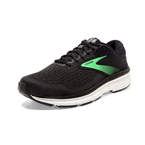 Brooks Women's Dyad 11 Running Shoe - Black/Ebony/Green - 10 Medium