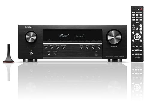 Denon AVR-S670H 5.2 Ch Home Theater Receiver (2023 Model) - 8K UHD HDMI Receiver (75W X 5), Streaming via Built-in HEOS, Bluetooth & Wi-Fi, Dolby TrueHD, Dolby Pro Logic II & DTS HD Surround Sound
