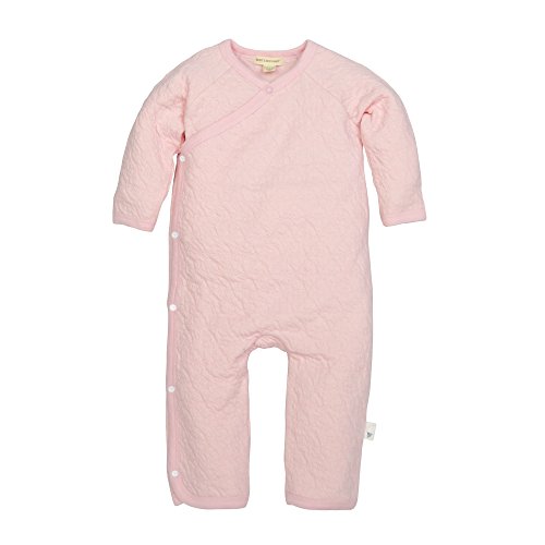 Burt's Bees Baby baby girls Romper Jumpsuit, 100% Organic Cotton One-piece Coverall Sleepers, Blossom Quilted Kimono, 0-3 Months US