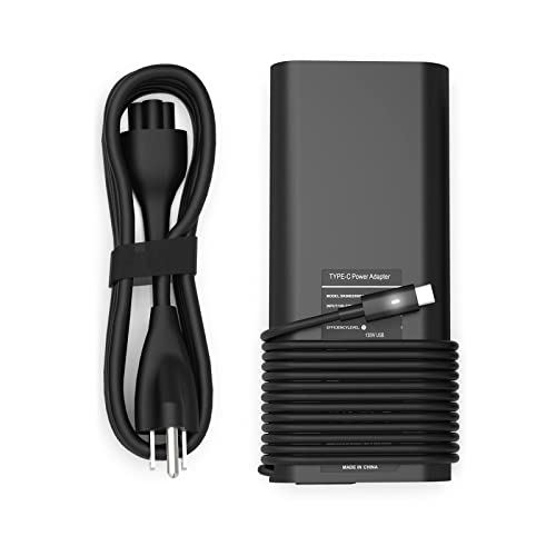 130W USB C Type C Adapter Laptop Charger Compatible with Dell XPS 15 2in1 9575 Precision 5530 2in1 5550 5750 3560 3550 3551 Latitude 7410 7310 7210 9410 9510 9575 5420 5520 5510 Power Supply Cord