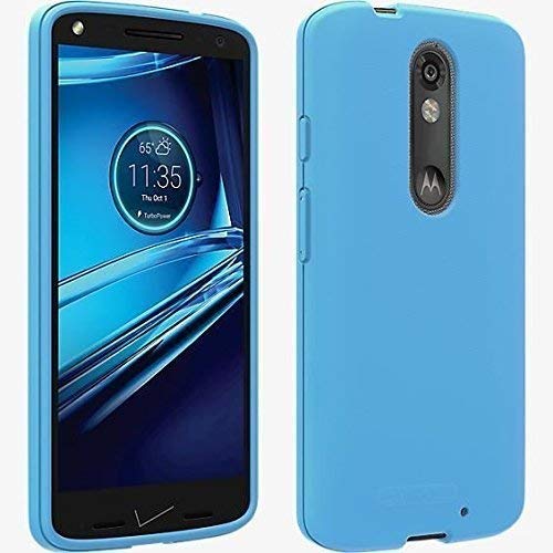 EDMBG Motorola Droid Turbo 2 Verizon OEM Matte Silicone Cover - Blue