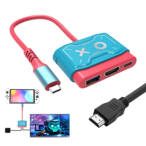 IQIKU USB Type C to HDMI Adapter, 4K Resolution, Supports Nintendo Switch/Switch OLED, Laptop Compatible