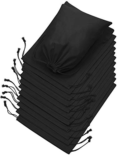 Drawstring Bags 12-Pack For Shoes, Storage, Pantry, Wardrobe or Gifts (10 x 15 inch - 12 pack)