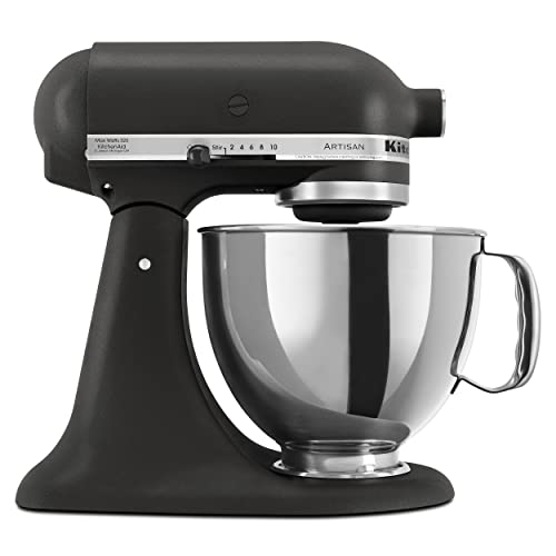 KitchenAid KSM150PSBK Artisan 5 Quart Stand Mixer, Black