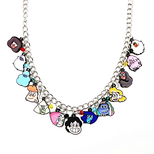 MVCBVVV Steven Universe Charm Necklace Anime Cartoon Necklace Gifts for woman girl