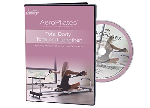 Stamina AeroPilates Total Body Tone and Lengthen Workout DVD – Exercise and Fitness DVD for Women, 90 Mins. 3-Piece DVD Set