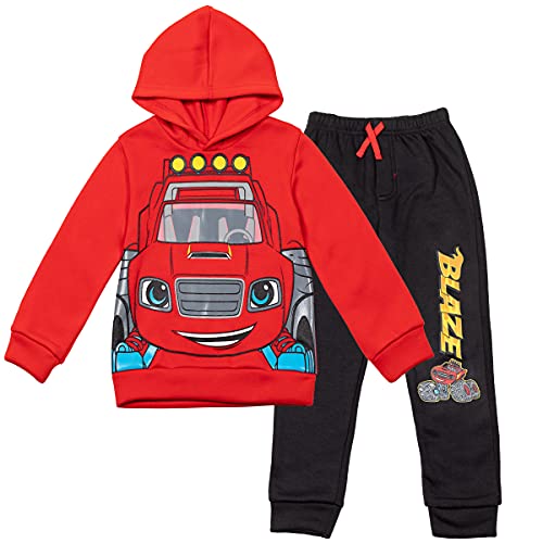 Blaze and the Monster Machines Big Boys Pullover Hoodie & Jogger Pants Red/Black 10-12