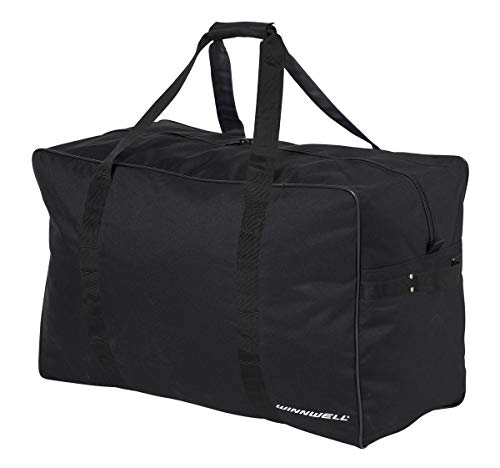 Winnwell Basic Carry Hockey Bag - Large Heavy Duty Sports Equipment Storage Bag - Multiple Sizes Bag For Hockey Player Gear