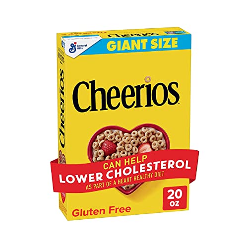 Cheerios Cereal, Limited Edition Happy Heart Shapes, Heart Healthy Cereal With Whole Grain Oats, Giant Size, 20 oz