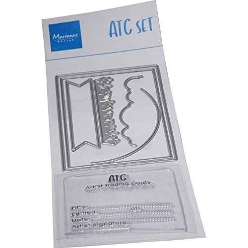 Marianne Design Clear Stamp & Die Set - ATC Set