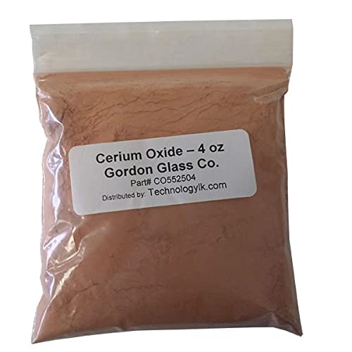 Gordon Glass Cerium Oxide High Grade Polishing Powder - 4 Oz