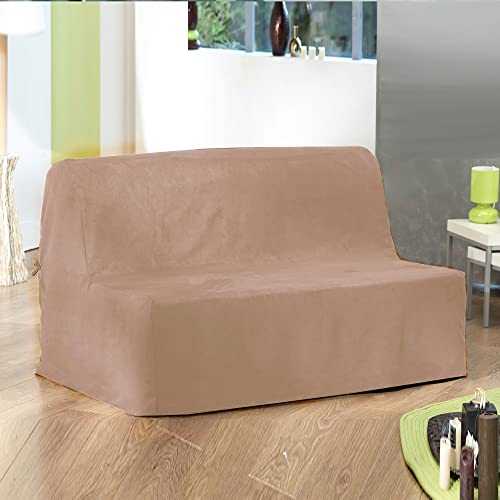 Sofa Cover for IKEA sofabed Lycksele Lovas,A Lycksele Double seat sleepcover Replacement,Size 55'/58'X75'(Brown)