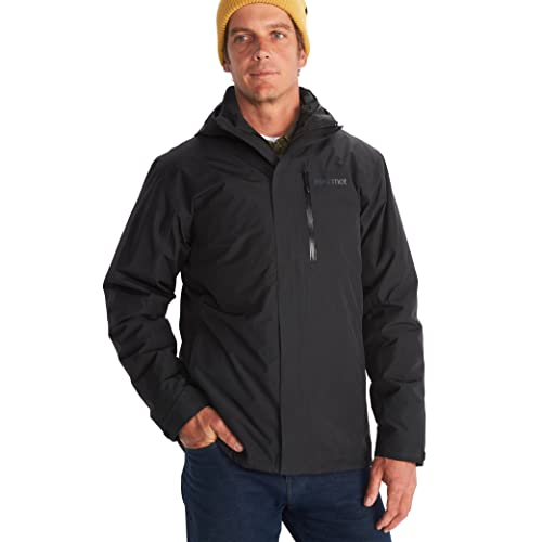 MARMOT Men's Ramble Component Jacket Rain Jacket for Men, Waterproof Jacket for Hiking, Climbing, Backpacking,Black, Medium