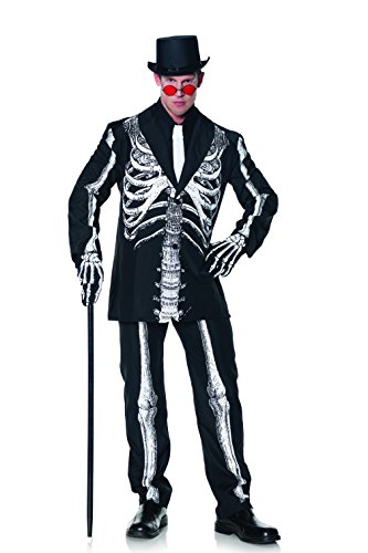 UNDERWRAPS mens Men's Skeleton Suit - Bone Daddy adult sized costumes, Black, Standard US