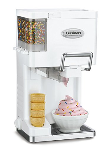 Cuisinart ICE-45 Mix It In Soft Serve 1-1/2-Quart Ice Cream Maker, White (Certified Refurbished)