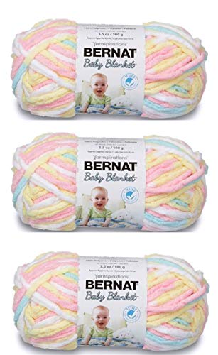 Bernat Baby Blanket Yarn (3-Pack) Pitter Patter 161103-03616