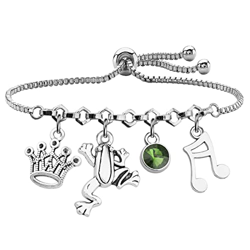 UJIMS Princess Fans Gift Frog Inspired Bracelet for Women Girl Inspiration Fairy Stories for Her (Frog Inspired Bracelet)