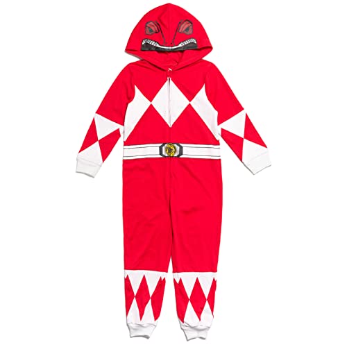 Power Rangers Red Ranger Toddler Boys Zip Up Cosplay Coverall 5T