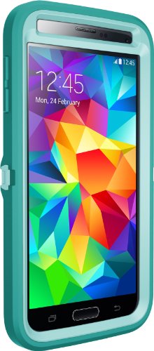 OtterBox Defender Series for Samsung Galaxy S5 - Retail Packaging - Aqua Sky (Blue/Light Teal)