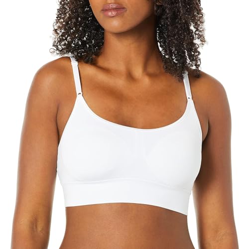 Warner's Women's Blissful Benefits Dig-Free Band with Seamless Stretch Wireless Lightly Lined Comfort Bra RM0911W, White, XL