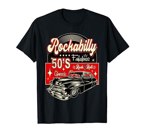 1950s Vintage Rockabilly Swing 50s Sock Hop Doo Wop Rocker T-Shirt