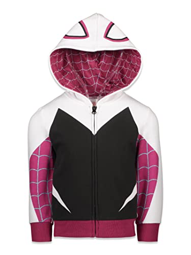 Marvel Spider-Man Spider-Gwen Ghost Spider Toddler Girls Fleece Zip Up Hoodie 3T