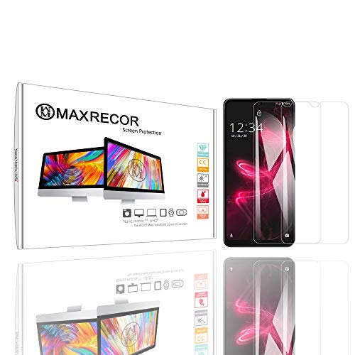 Screen Protector Designed for Samsung Exclaim SPH-M550 Cell Phone - Maxrecor Nano Matrix Crystal Clear (Dual Pack Bundle)