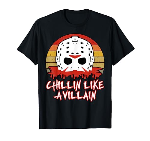 Chillin Like a Villain Funny Slasher Horror Movie Fan T-Shirt