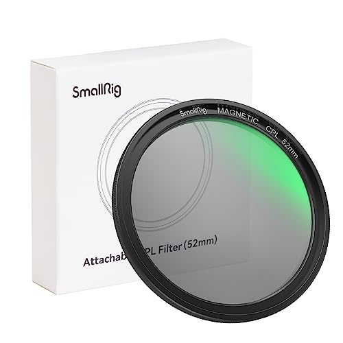 SmallRig 52mm Magnetic Circular Polarizers Filter, HD Optical Glass 28 Layer Multi Nano Coated Circular Polarizing Filter Magnetic CPL Ultra Slim Frame/Waterproof/Scratch Resistant - 4216