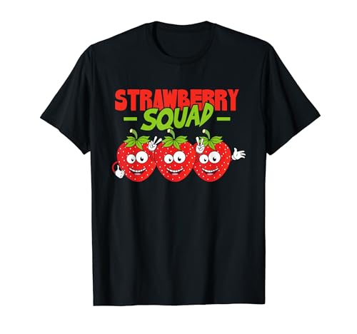 Strawberries Strawberry Squad Fruit Lover T-Shirt