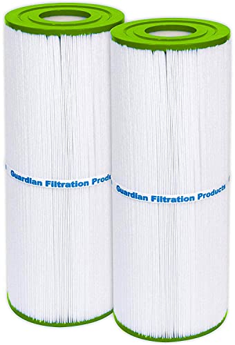 Guardian Filtration Products Spa Filter Cartridge 413-212-02 Two-Pack Replacement for Pleatco PRB50IN, Unicel C-4950, Filbur FC-2390 | 413-212-02 (White Blue or Green)