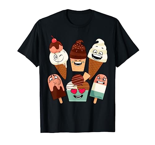 Funny Ice Cream Art For Boys Girls Toddler Ice Cream Lovers T-Shirt