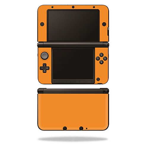 MightySkins Skin Compatible with Nintendo 3DS XL Original (2012-2014 Models) Sticker Wrap Skins Solid Orange