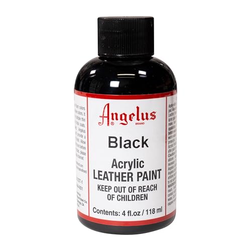 Angelus Acrylic Leather Paint Black 4oz