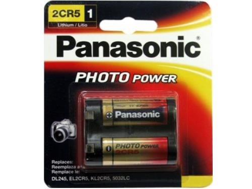 Panasonic 2CR5 6 Volt Lithium Battery (245, DL245, EL2CR5)