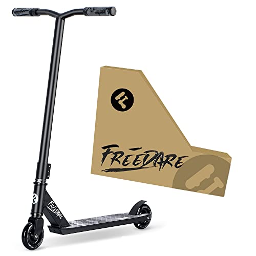 FREEDARE Complete Pro Scooter JB-1 Stunt Scooter for Kids 8 Years and Up, Teens, Adults, Trick Scooter for Beginners Black