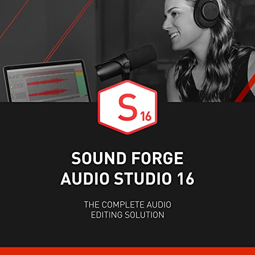 SOUND FORGE Audio Studio 16 - The complete solution for recording, audio editing, restoration and mastering in one | Audio Software | Music Program | for Windows 10/11 [PC Online code]