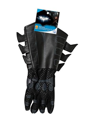 Batman: The Dark Knight Rises: Batman Gloves with Gauntlets, Child Size (Black)