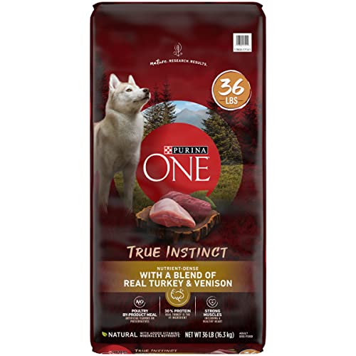 Purina ONE True Instinct With A Blend Of Real Turkey and Venison Dry Dog Food - 36 lb. Bag