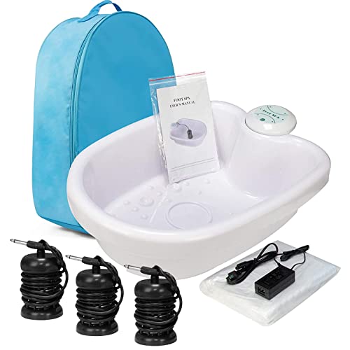 VnioLife Ionic Foot Bath Detox Machine, Ion Foot Detox Spa for Home Use Beauty Salon Beauty SPA Club with 100 Liners, Zipper Carrying Bag | Detoxifying & Convenient