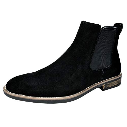 Bruno Marc Mens Urban-06 Black Suede Leather Chelsea Ankle Boots - 10.5 M US