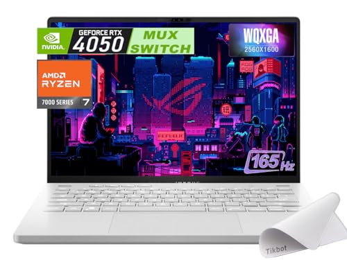 ASUS ROG Zephyrus G14 Gaming Laptop, MUX Switch, 14.0' QHD(2560 x 1440) 16:10 165Hz Display, AMD Ryzen 7 7735HS, GeForce RTX 4050 6GB GDDR6, Win 11 Home, w/Mouse Pad (32GB RAM | 2TB PCIe SSD)